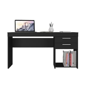 Mesa Office 2 Gavetas Notável Preto