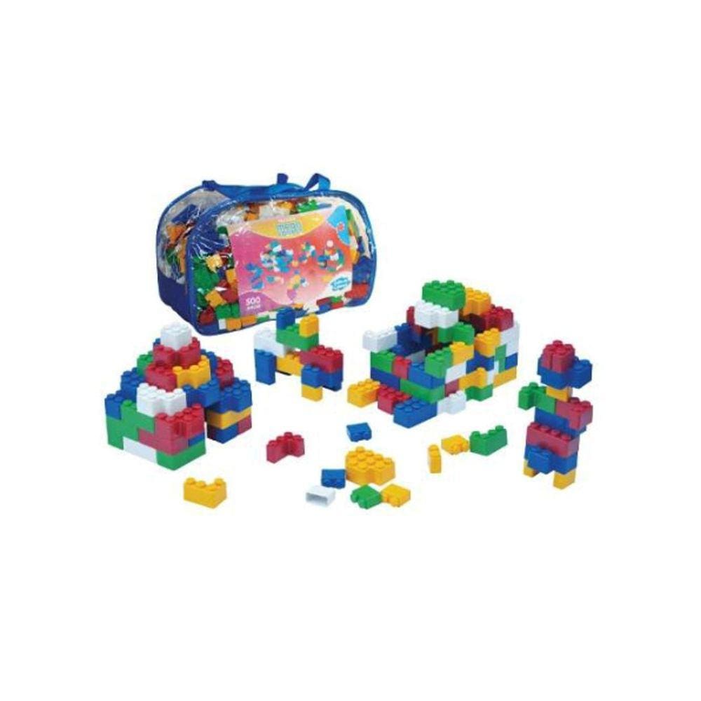 Sacola de Blocos de Montar Mega Conect 500 Peças