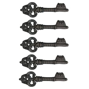 Kit 5 Chaves Decorativas Rústica Enfeite em Ferro Nº 02 26cm