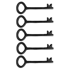 kit 5 Chaves Decorativas Rústica Enfeite em Ferro Nº 03 27cm