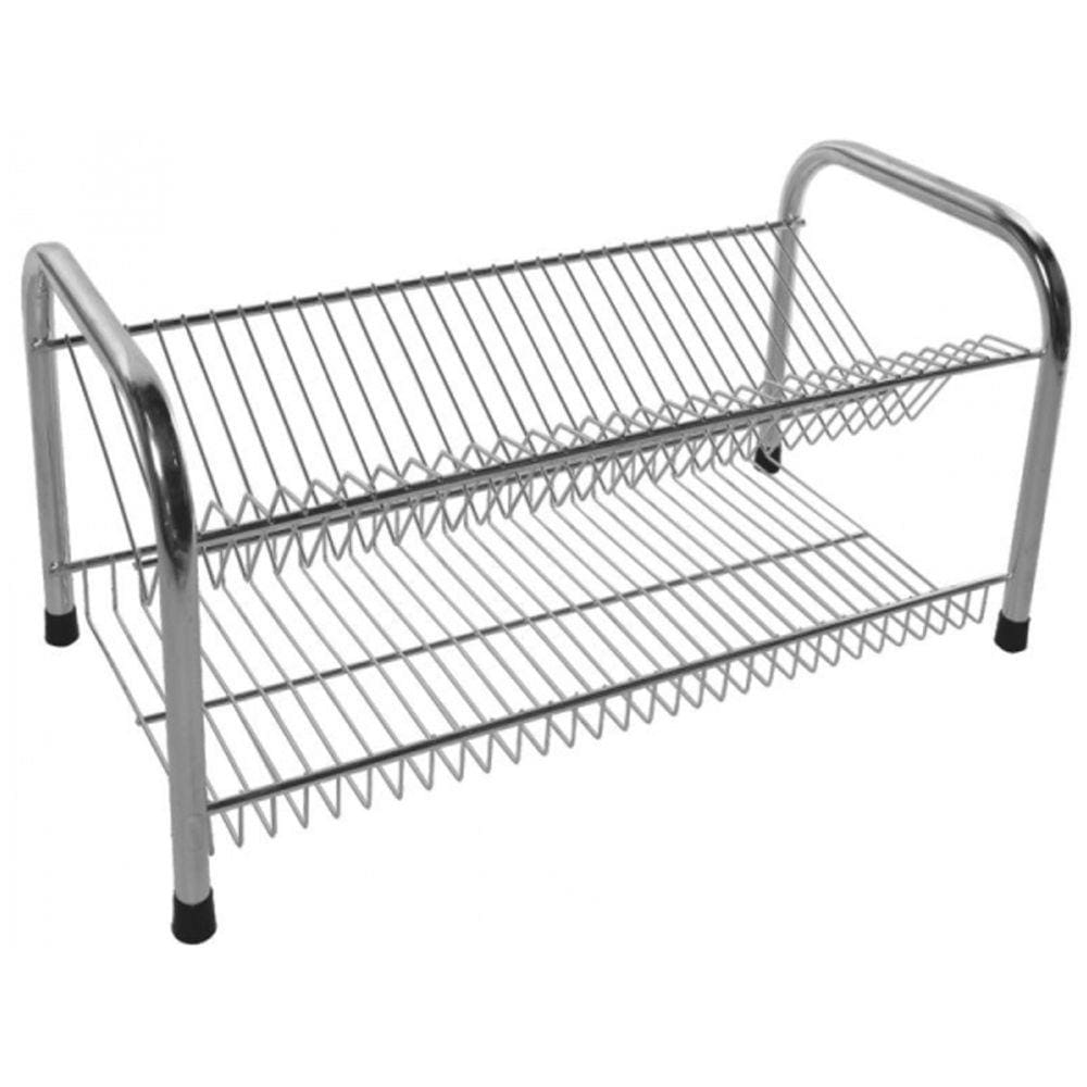 Escorredor de Pratos Tubular 2 Andares 30 Pratos