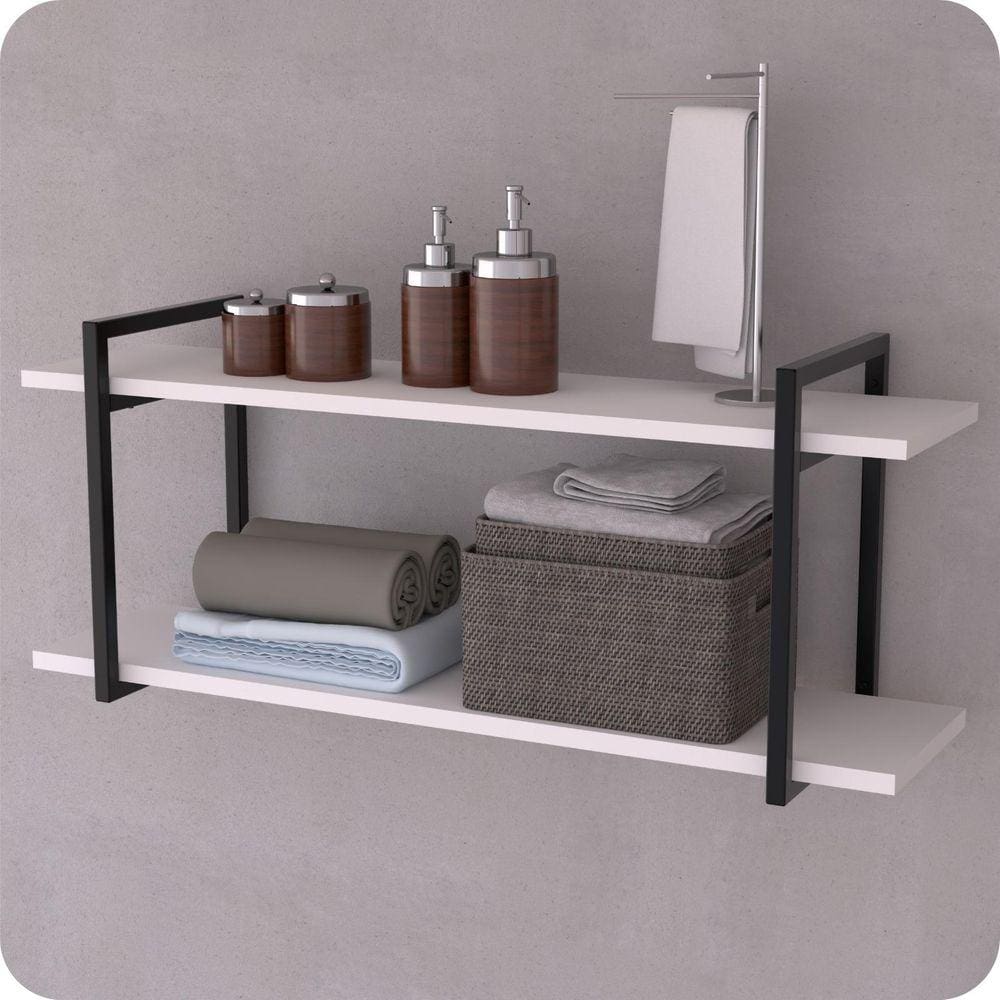 Prateleira Estilo Industrial Banheiro Parede GND PB 60cm