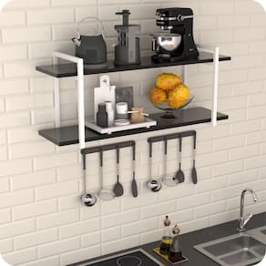 Prateleira Estilo Industrial Cozinha de Parede GND BP 80cm