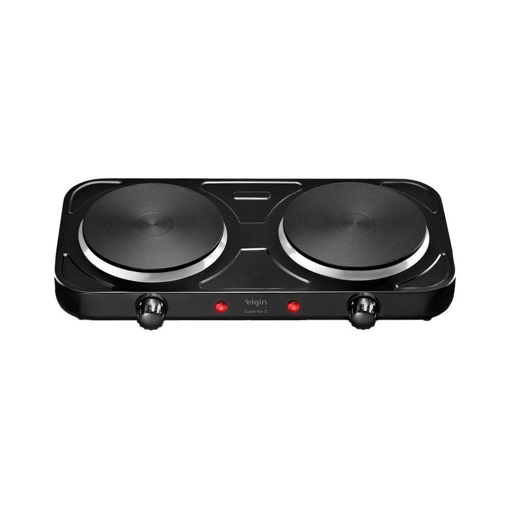 Fogão Portátil Cooktop 2 Bocas Elétrico Elgin - 220V