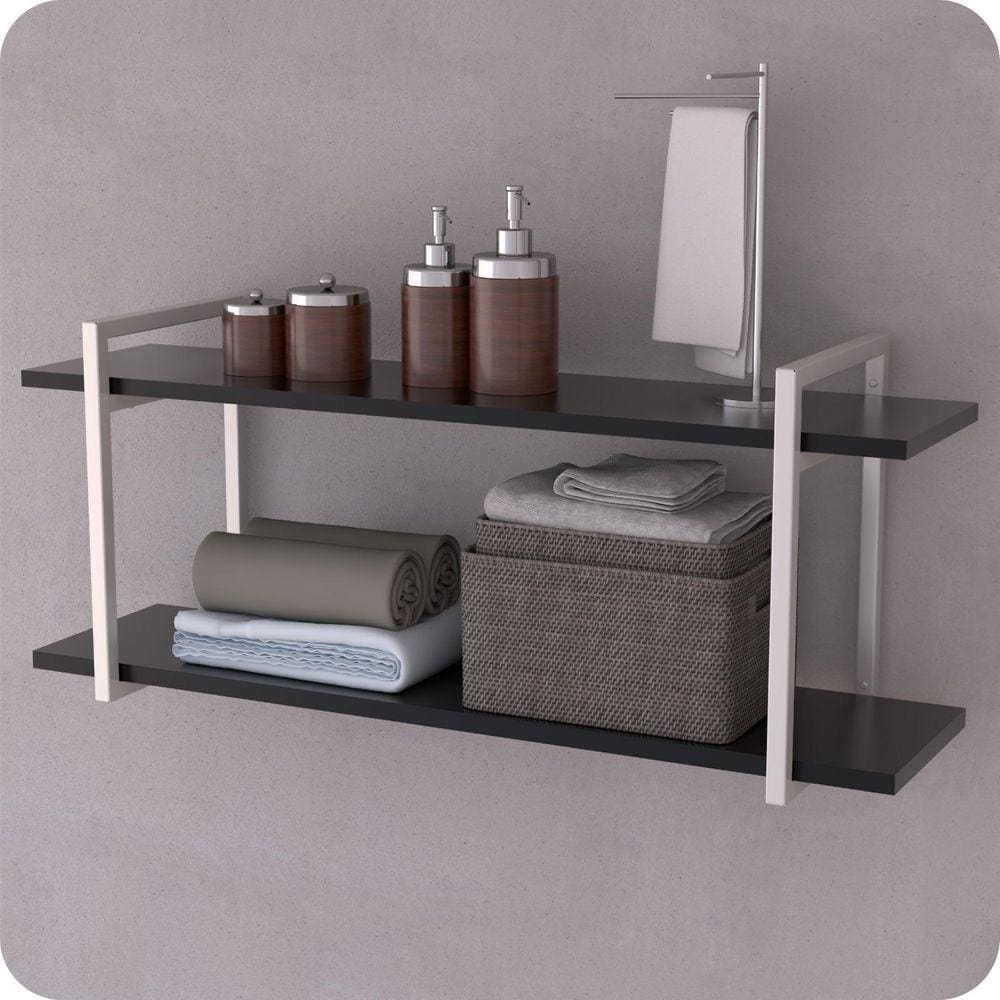 Prateleira Estilo Industrial Banheiro Parede GND BP 60cm