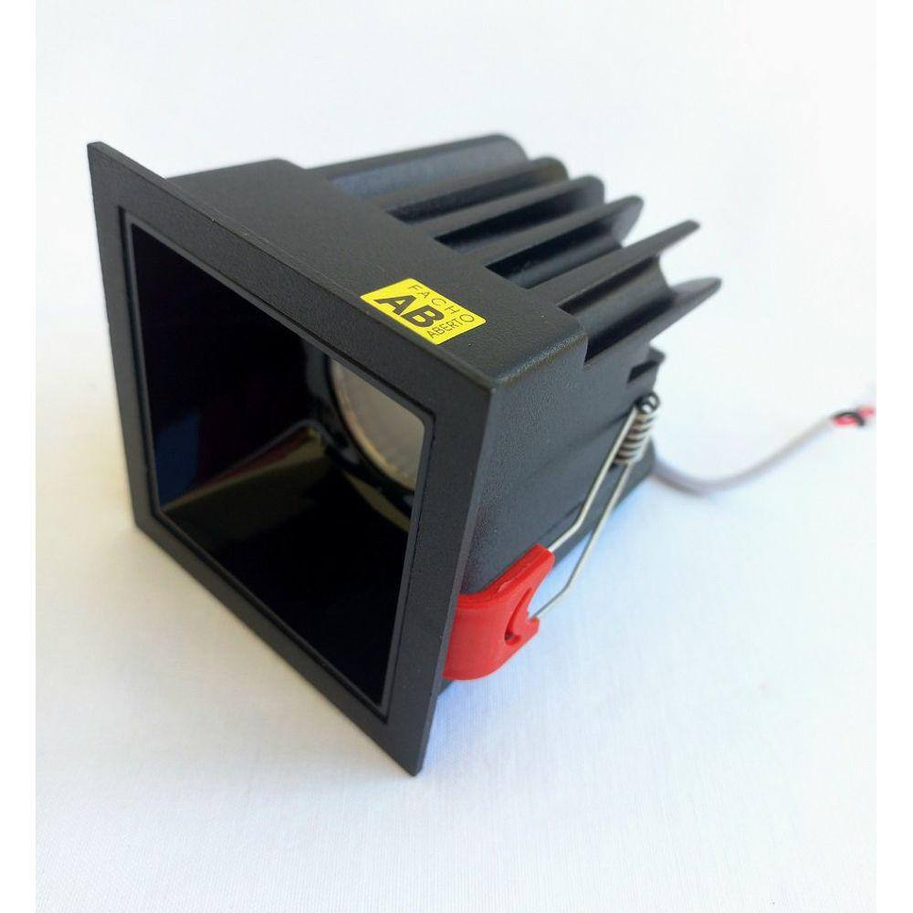 Spot Picco Led 8W 2700K 600Lm 36° Preto