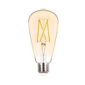 Lâmpada Led ST64 2W Vintage Filamento Ambar