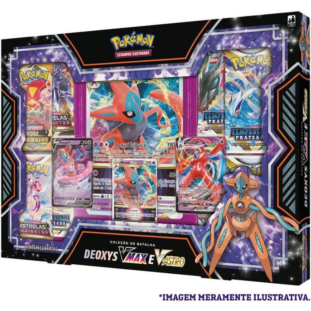 Jogo de Cartas Pokemon Baralho Batalha de Liga Calyrex Vmax