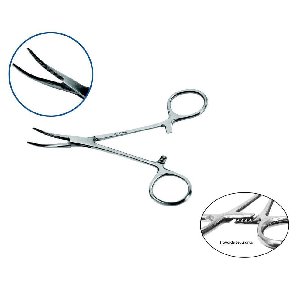 Alicate De Segurança Para Pesca 16 Cm Curvo