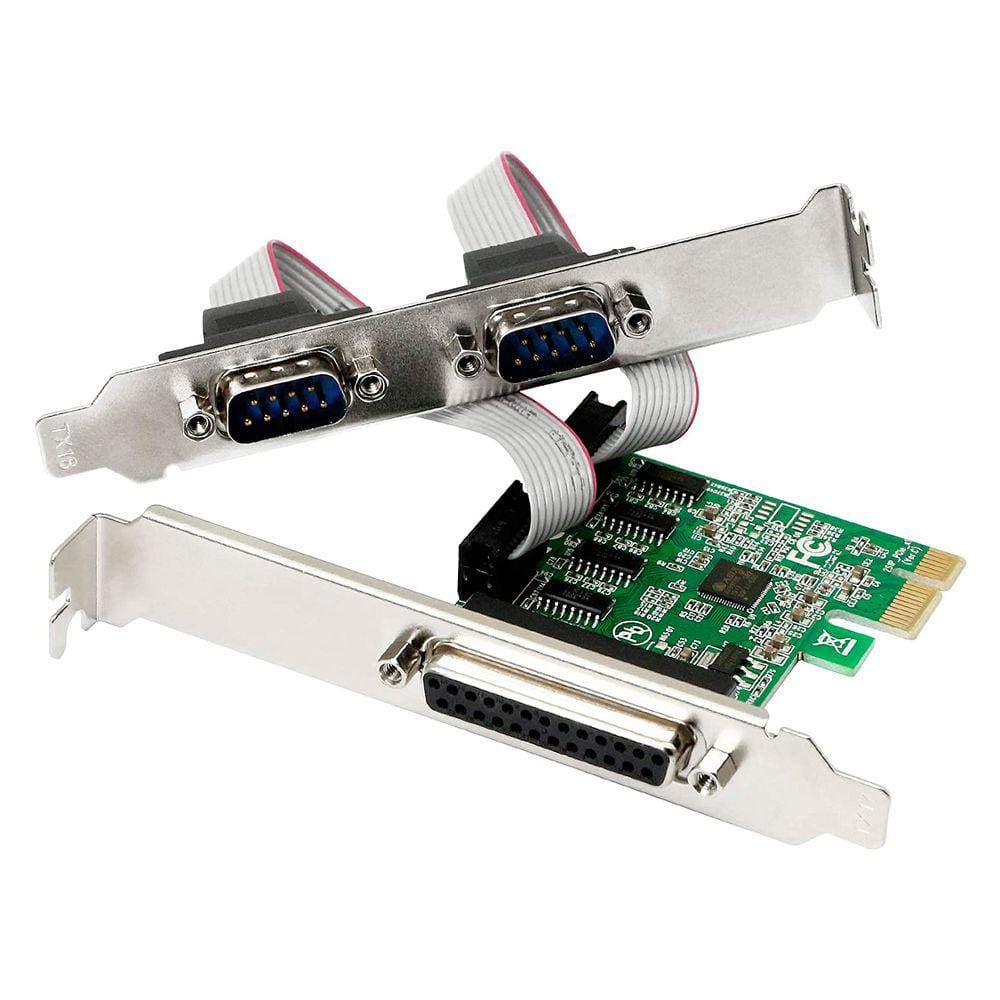 Placa Pci Express 1x 2 Porta Serial Db9 E 1 Paralela Db25