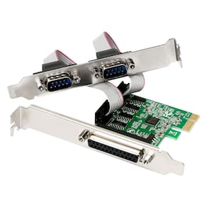 Placa Pci Express 1x 2 Porta Serial Db9 E 1 Paralela Db25