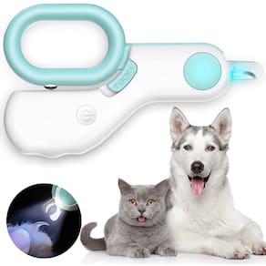 Alicate de Unhas Para Cachorro Higiene Gatos Com LED Auxiliar