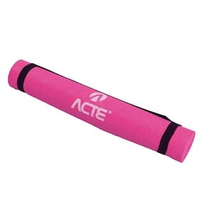 Yoga Mat Antiderrapante em PVC - Rosa T10-R - Acte Sports