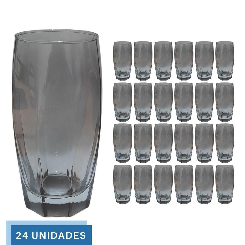 Copos de Vidro Jogo com 2 Florence 370ml Transparente Luxo no Shoptime