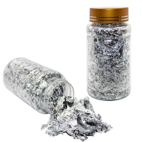 Folhas de Ouro Prata Para Decoração Alongamento Encapsulamento Unhas de Gel