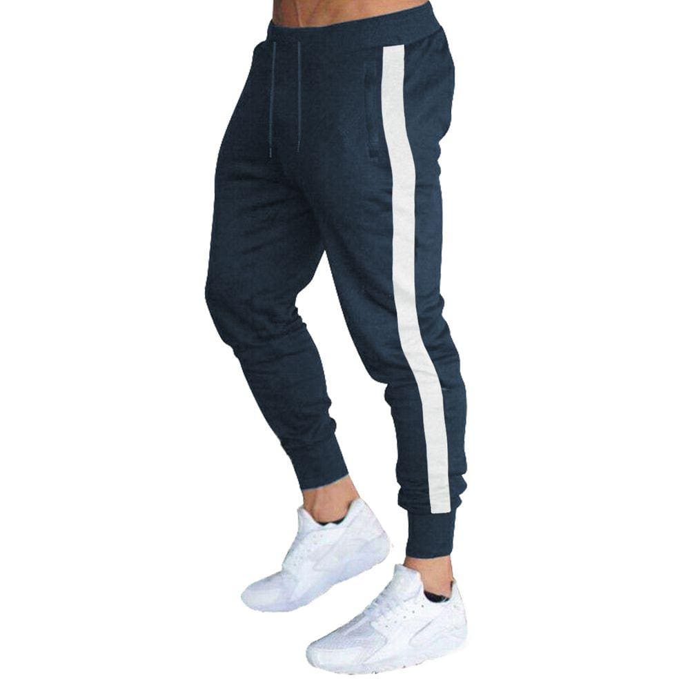 Calça De Moletom Slim Jogger Listra Masculino - M14