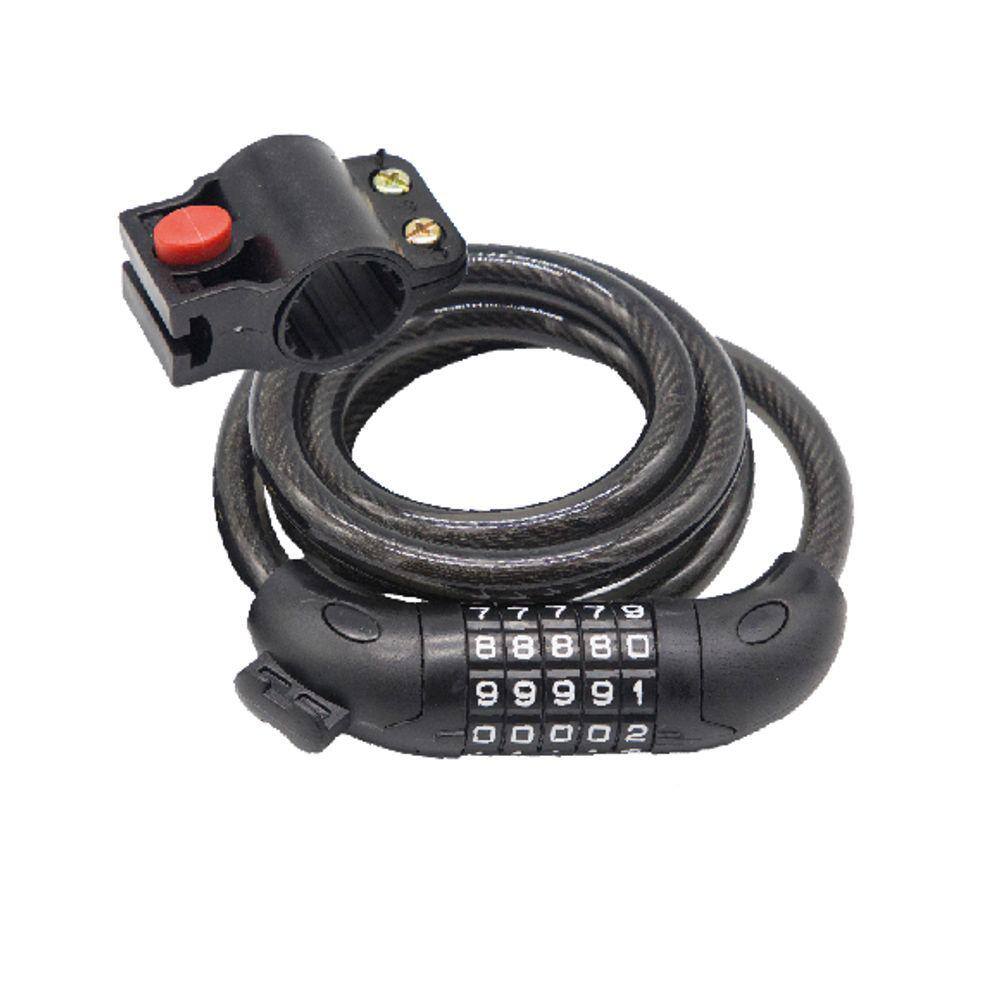 Cabo de Aço com Trava Rontek BCD-018 de Senha 1,5mts 12mm