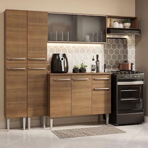 Armário de Cozinha Completa 229cm Rustic Emilly Madesa 08
