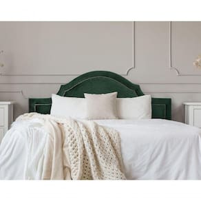 Cabeceira King Provençal Luxo 193X60 Verde Tachas Fumê