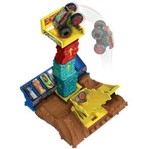 Hot Wheels Pista Monster Trucks Color Shifters Playset Mattel - HGV14