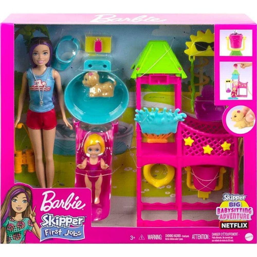 Barbie Skipper Babá Aniversário Morena - Mattel - Boneca Barbie