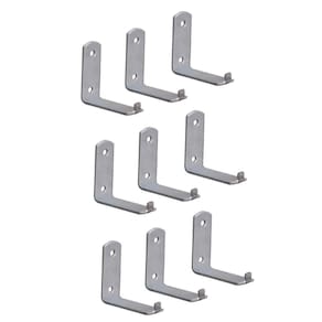 Kit 9 Suporte Para Extintor de Incêndio Chapa L 2 Furo 6x5cm
