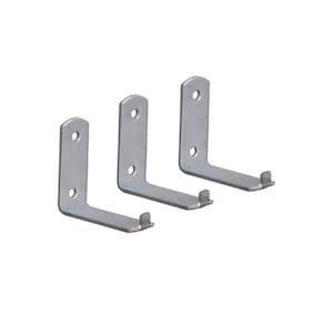 Kit 3 Suporte Para Extintor de Incêndio Chapa L 2 Furo 6x5cm