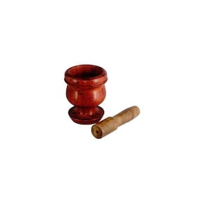 Pilão De Pau Madeira Modelo Grande 10x7 Cm
