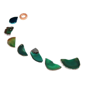 Mensageiro dos Ventos Chapa de Agata Verde Paz eCalma APTO