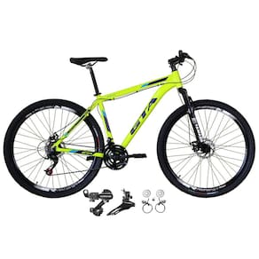 Bicicleta Aro 29 Gta Start 21v Alumínio Câmbios Shimano Freio a Disco Hidráulico Garfo Com Suspensão - Amarelo