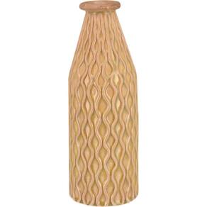 BELLASCO GARRAFA DECORATIVA 26x9x9cm CERÂMICA BEGE