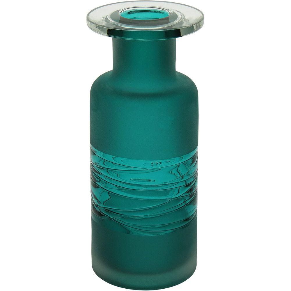 DUNA GARRAFA DECORATIVA 26x11x11cm VIDRO VERDE