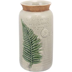 GREEK VASO 25x14x14cm CERÂMICA BEGE