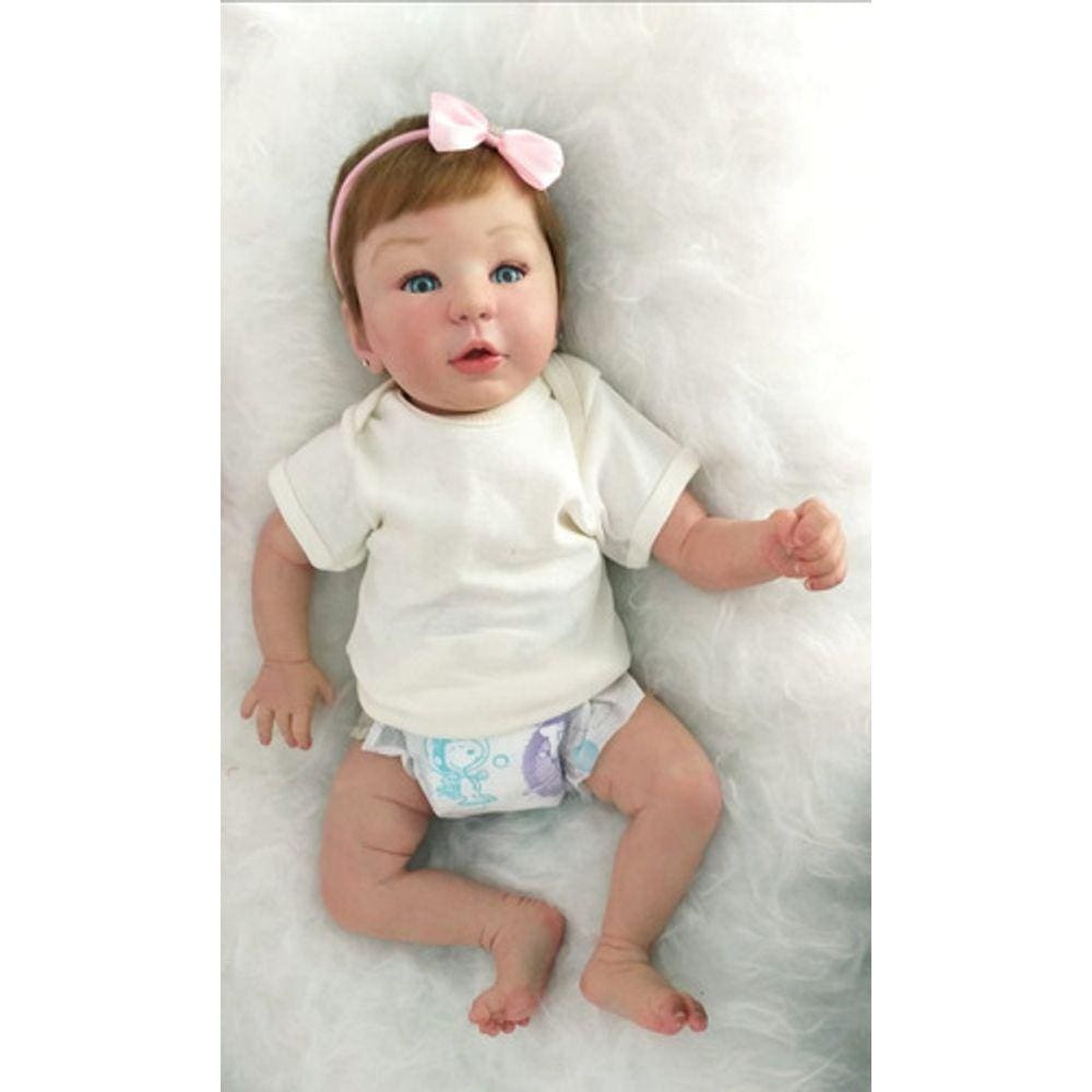 Bebê Reborn Boneca Baby Alive Silicone Realista Fio A Fio