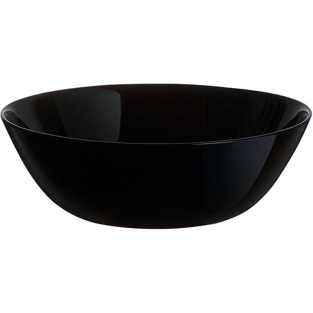 ARCOPAL ZELIE SALADEIRA 5x16x16cm VIDRO TEMPERADO PRETO 6PÇ