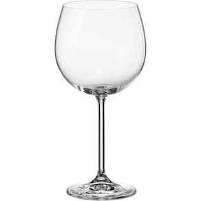 BOHEMIA NATALIA MAXIMA TAÇA VINHO 22x10x10cm 570ml CRISTAL TRANSP 6PÇ
