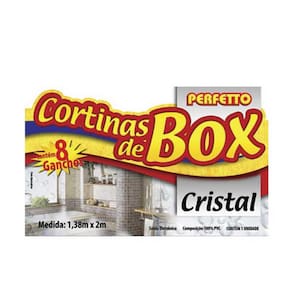 Cortina para box banheiro Cristal 143