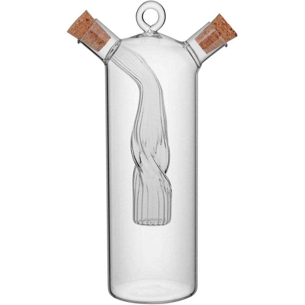 SAUCE GALHETEIRO AZEITE / VINAGRE 19x11x6cm 280/70ML BOROSILICATO TRANSP 2 EM 1