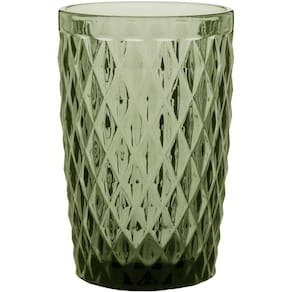 COPO LONG DRINK 12x8x8cm 370ml VIDRO VERDE 6PÇ