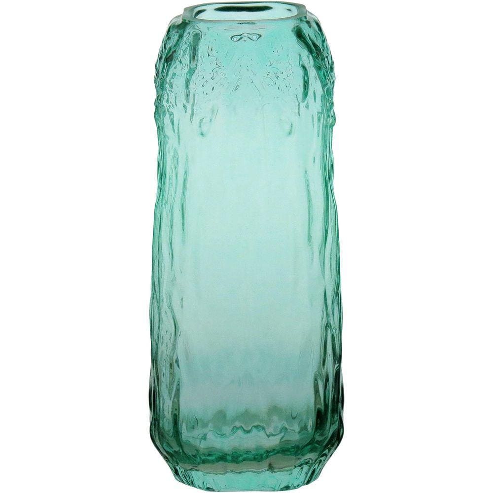 VASO 28x12x12cm VIDRO VERDE
