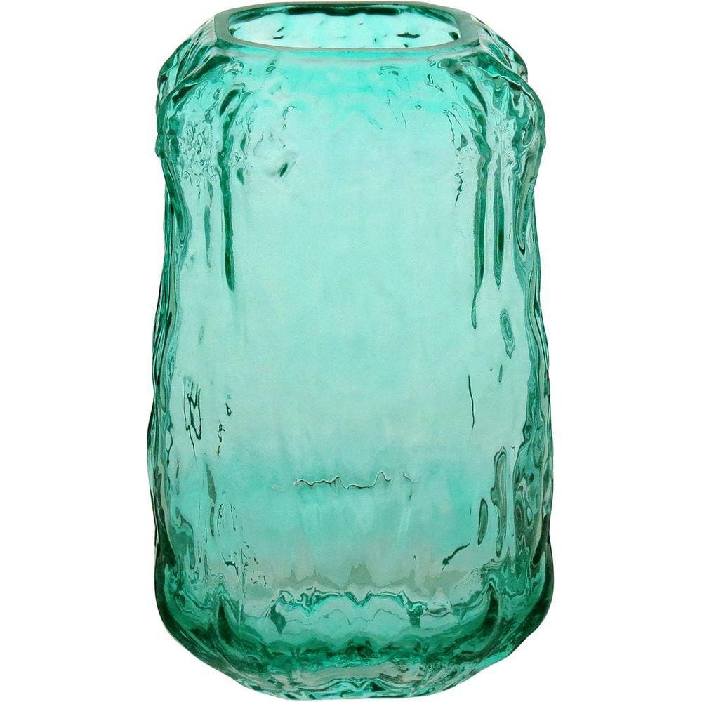 VASO 22x13x13cm VIDRO VERDE