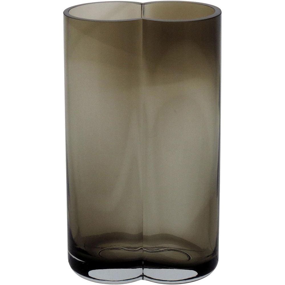 VASO 22x12x8cm VIDRO ÂMBAR