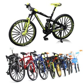 Bicicleta Miniatura Slalom Laranja Escala1:10 Bike Decoração