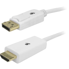 Cabo Displayport para HDMI 5+ 075-88212 2M com Trava Branco