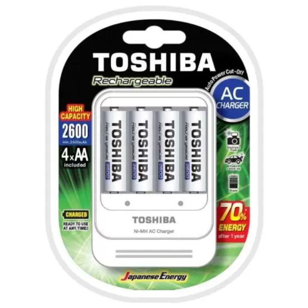 Carregador de Pilhas AA/AAA TNHC-6GAE4 CB C/ 4 AA Toshiba