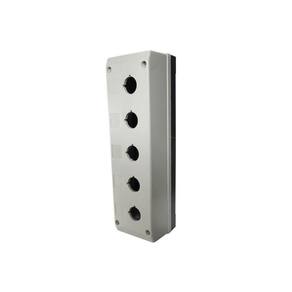 Botoeira Plástica Vazia 22Mm 5 Furos Cinza Tn2 Metaltex