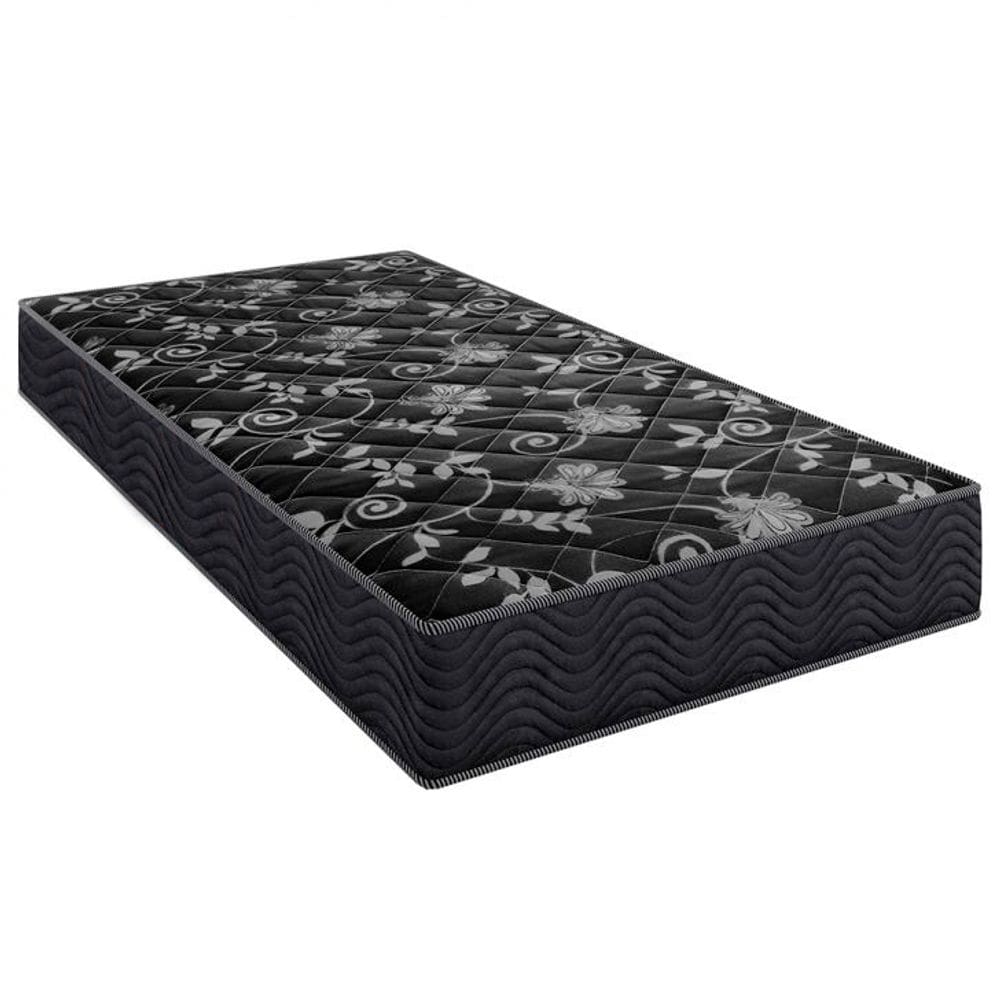 Colchão Solteiro 88 Lisboa Espuma D28 Preto - Bello Box - 17x88x188