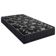 Colchão Solteiro 88 Lisboa Espuma D28 Preto - Bello Box - 17x88x188