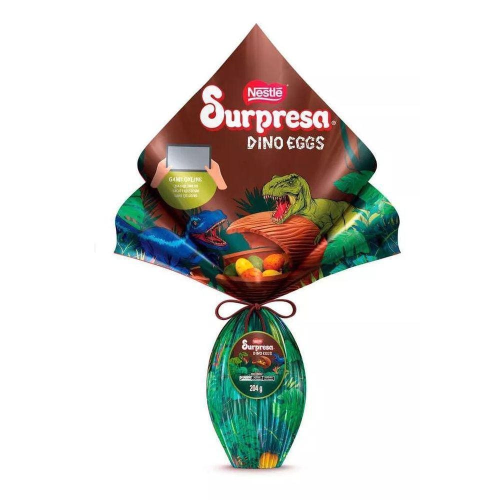 Ovo De Pascoa Ao Leite Surpresa Dinossauro Dino Eggs Nestle