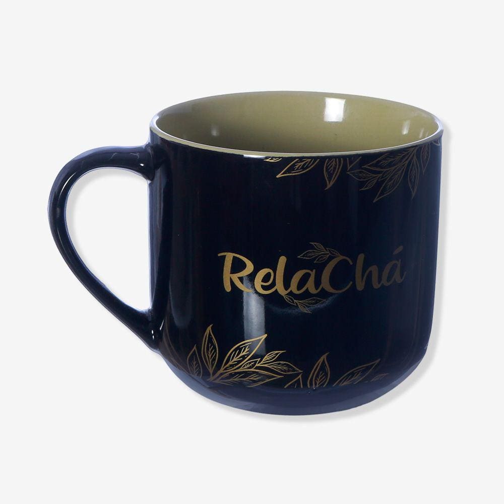 Caneca 350Ml C/ Infusor P/ Chá Relacha